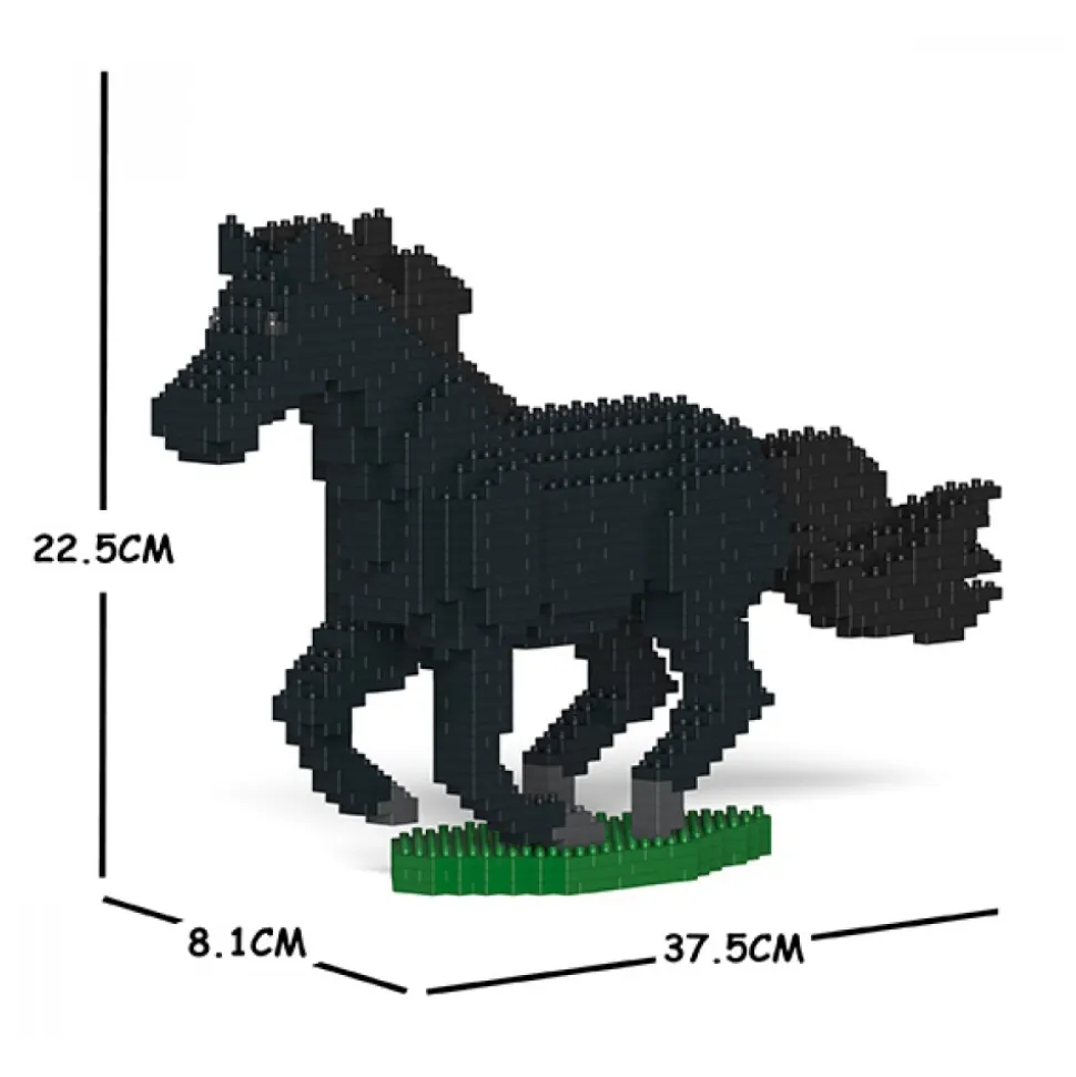 Jekca - Horse 01S-M03 - Lego - Sculpture - Construction - 4D - Brick Animals - Toys - Avvenice