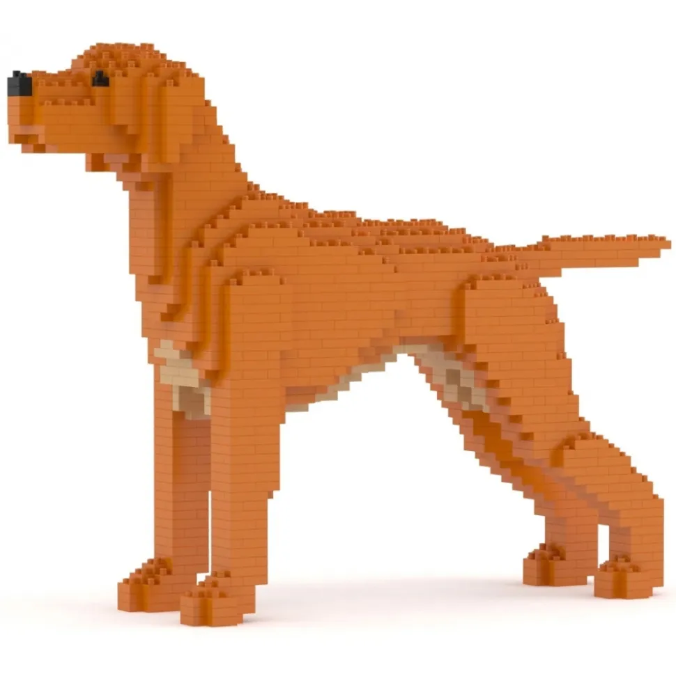 Jekca - Hungarian Vizsla 01 - Big - Lego - Sculpture - Construction - 4D - Brick Animals - Toys - Avvenice
