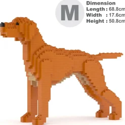 Jekca - Hungarian Vizsla 01 - Big - Lego - Sculpture - Construction - 4D - Brick Animals - Toys - Avvenice