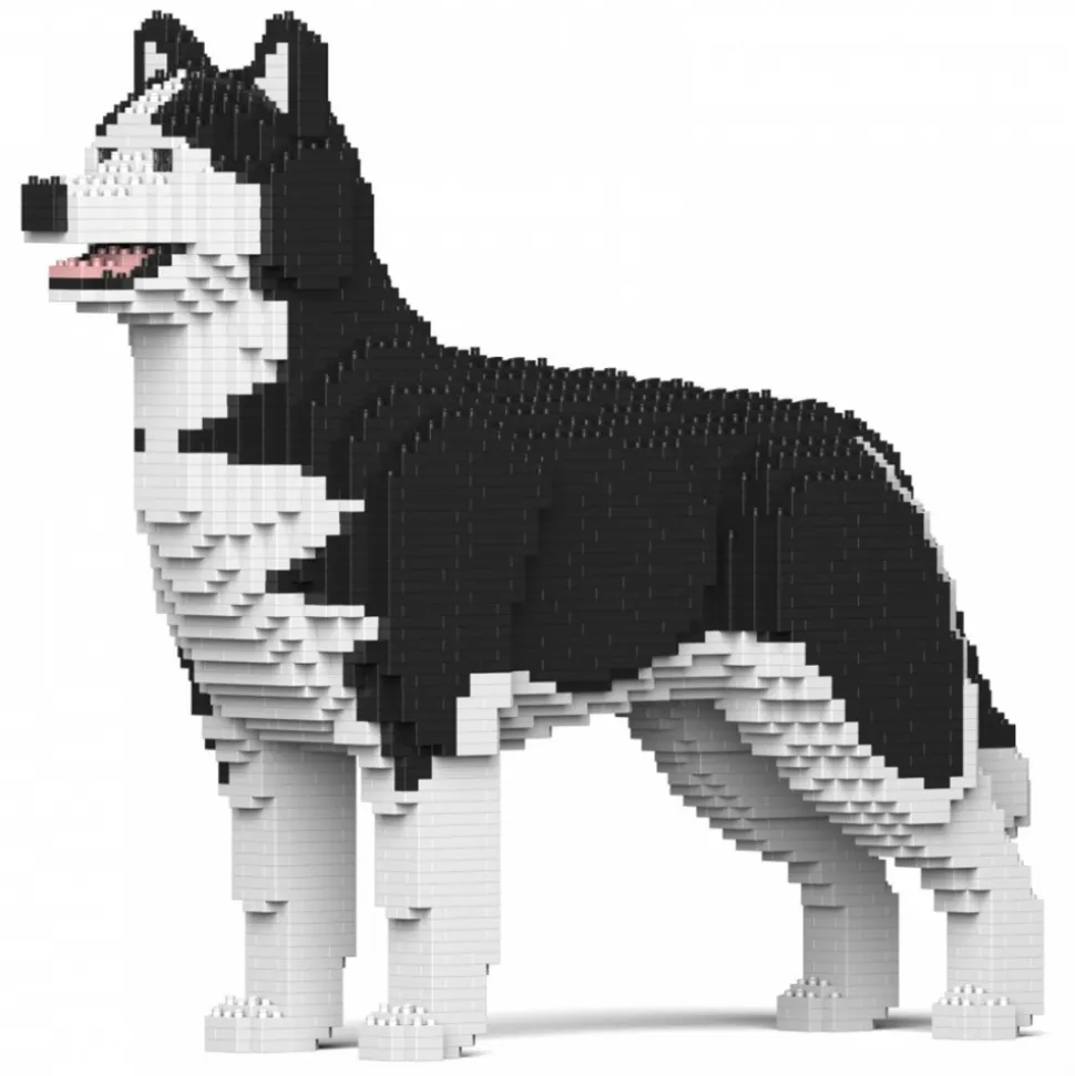 Jekca - Husky 4-in-1 Pack 01-M01 - Big - Lego - Sculpture - Construction - 4D - Brick Animals - Toys - Avvenice