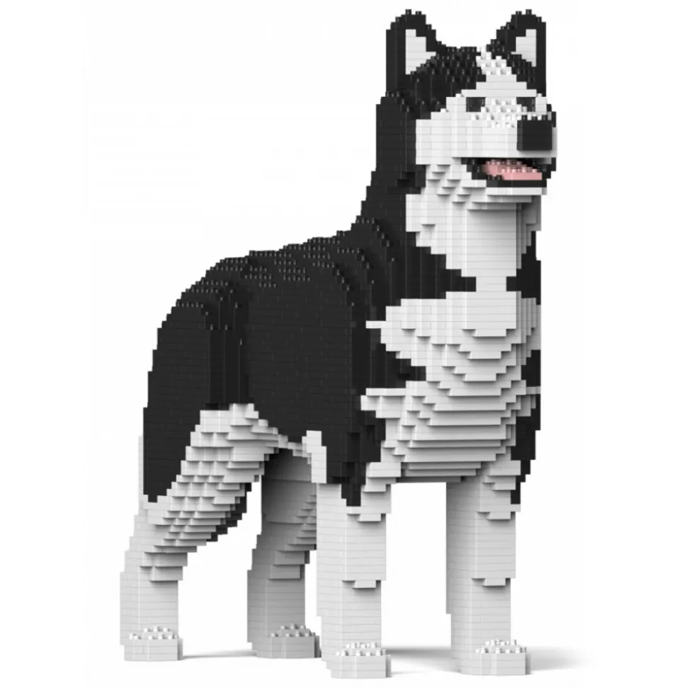 Jekca - Husky 4-in-1 Pack 01-M01 - Big - Lego - Sculpture - Construction - 4D - Brick Animals - Toys - Avvenice