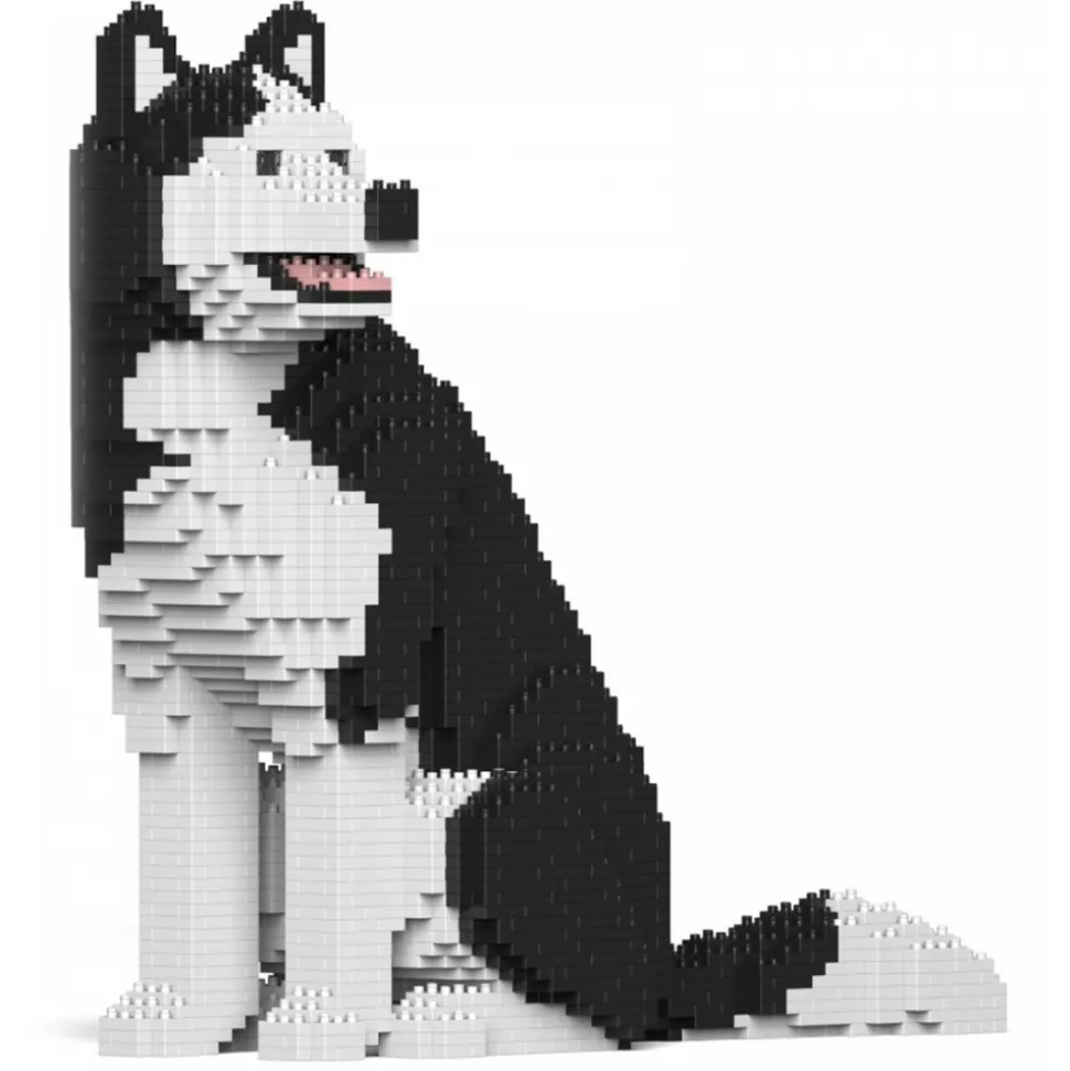 Jekca - Husky 4-in-1 Pack 01-M01 - Big - Lego - Sculpture - Construction - 4D - Brick Animals - Toys - Avvenice