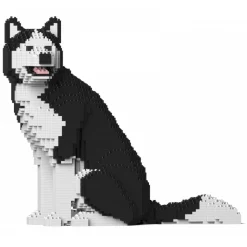 Jekca - Husky 4-in-1 Pack 01-M01 - Big - Lego - Sculpture - Construction - 4D - Brick Animals - Toys - Avvenice