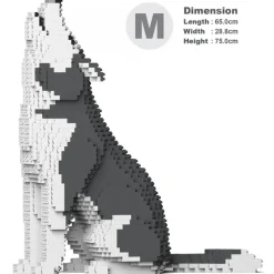 Jekca - Husky 4-in-1 Pack 01-M04 - Big - Lego - Sculpture - Construction - 4D - Brick Animals - Toys - Avvenice