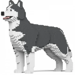 Jekca - Husky 4-in-1 Pack 01-M04 - Big - Lego - Sculpture - Construction - 4D - Brick Animals - Toys - Avvenice