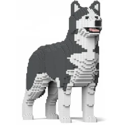 Jekca - Husky 4-in-1 Pack 01-M04 - Big - Lego - Sculpture - Construction - 4D - Brick Animals - Toys - Avvenice