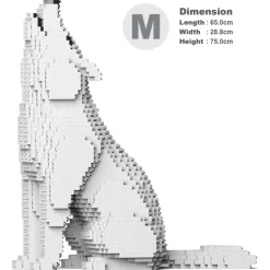 Jekca - Husky 4-in-1 Pack 01-M02 - Big - Lego - Sculpture - Construction - 4D - Brick Animals - Toys - Avvenice
