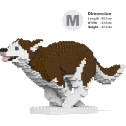 Jekca - Husky 4-in-1 Pack 01-M03 - Big - Lego - Sculpture - Construction - 4D - Brick Animals - Toys - Avvenice