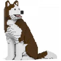 Jekca - Husky 4-in-1 Pack 01-M03 - Big - Lego - Sculpture - Construction - 4D - Brick Animals - Toys - Avvenice