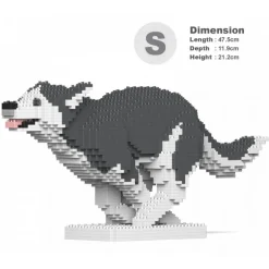 Jekca - Husky 4-in-1 Pack 01S-M04 - Lego - Sculpture - Construction - 4D - Brick Animals - Toys - Avvenice