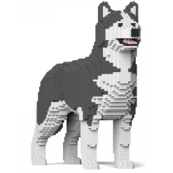 Jekca - Husky 4-in-1 Pack 01S-M04 - Lego - Sculpture - Construction - 4D - Brick Animals - Toys - Avvenice