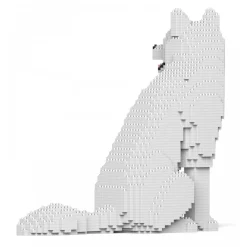 Jekca - Husky 4-in-1 Pack 01S-M02 - Lego - Sculpture - Construction - 4D - Brick Animals - Toys - Avvenice