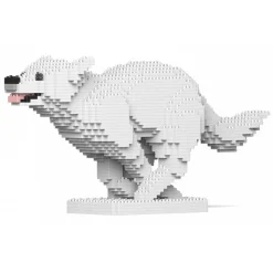 Jekca - Husky 4-in-1 Pack 01S-M02 - Lego - Sculpture - Construction - 4D - Brick Animals - Toys - Avvenice