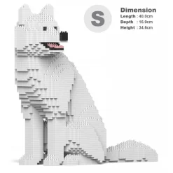 Jekca - Husky 4-in-1 Pack 01S-M02 - Lego - Sculpture - Construction - 4D - Brick Animals - Toys - Avvenice