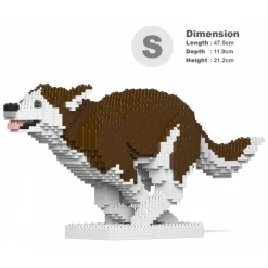 Jekca - Husky 4-in-1 Pack 01S-M03 - Lego - Sculpture - Construction - 4D - Brick Animals - Toys - Avvenice
