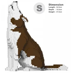 Jekca - Husky 4-in-1 Pack 01S-M03 - Lego - Sculpture - Construction - 4D - Brick Animals - Toys - Avvenice