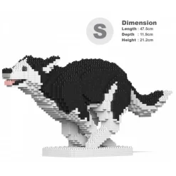 Jekca - Husky 4-in-1 Pack 01S-M01 - Lego - Sculpture - Construction - 4D - Brick Animals - Toys - Avvenice