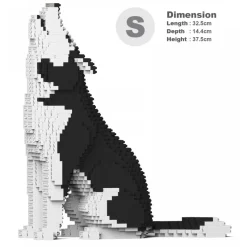 Jekca - Husky 4-in-1 Pack 01S-M01 - Lego - Sculpture - Construction - 4D - Brick Animals - Toys - Avvenice