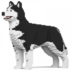 Jekca - Husky 4-in-1 Pack 01S-M01 - Lego - Sculpture - Construction - 4D - Brick Animals - Toys - Avvenice