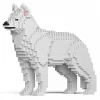 Jekca - Husky 01-M02 - Big - Lego - Sculpture - Construction - 4D - Brick Animals - Toys - Avvenice