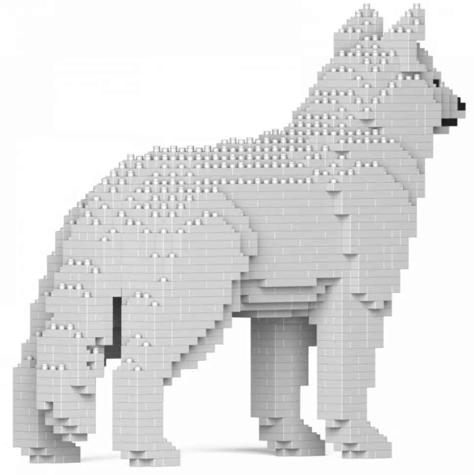 Jekca - Husky 01-M02 - Big - Lego - Sculpture - Construction - 4D - Brick Animals - Toys - Avvenice