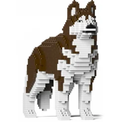 Jekca - Husky 01-M03 - Big - Lego - Sculpture - Construction - 4D - Brick Animals - Toys - Avvenice