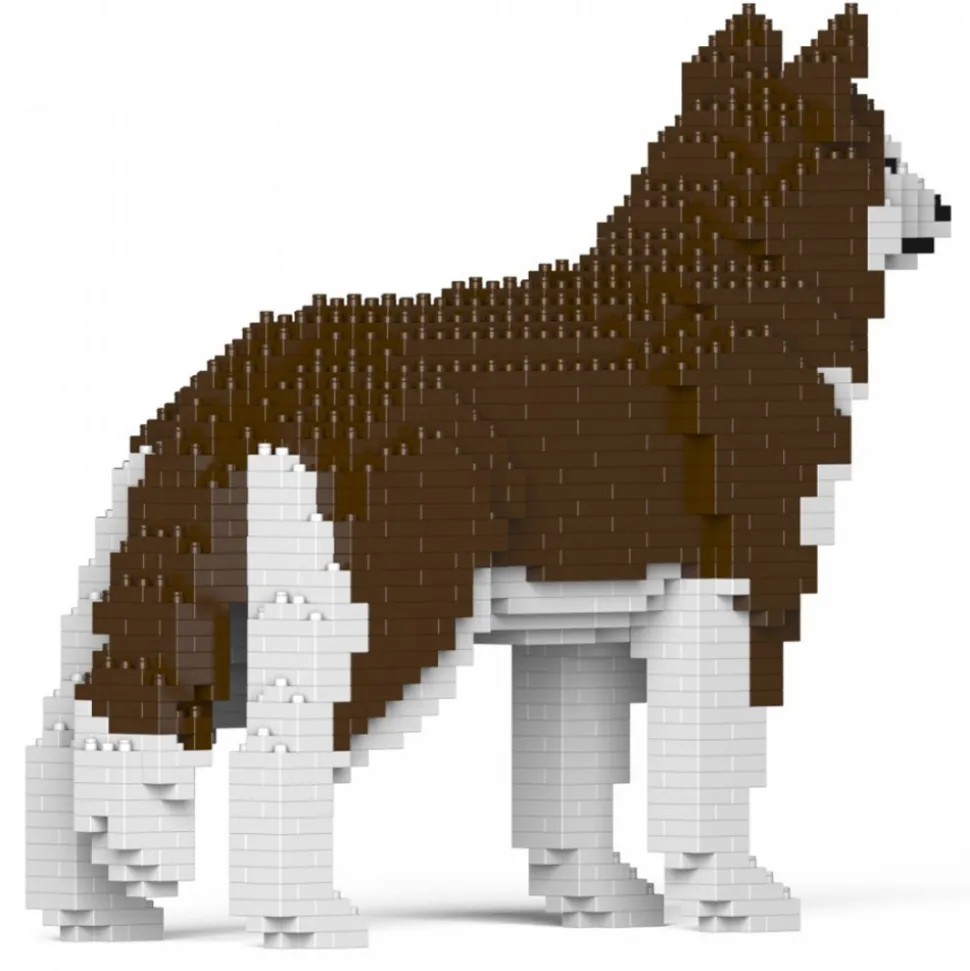 Jekca - Husky 01-M03 - Big - Lego - Sculpture - Construction - 4D - Brick Animals - Toys - Avvenice
