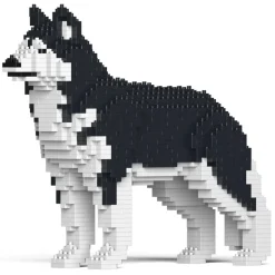 Jekca - Husky 01-M01 - Big - Lego - Sculpture - Construction - 4D - Brick Animals - Toys - Avvenice