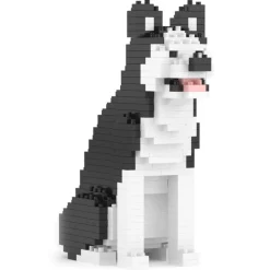 Jekca - Husky Mini 01 - Big - Lego - Sculpture - Construction - 4D - Brick Animals - Toys - Avvenice