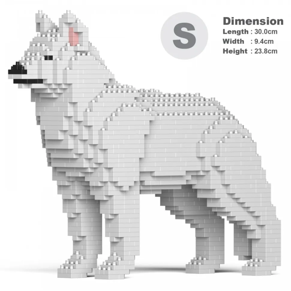 Jekca - Husky 01S-M02 - Lego - Sculpture - Construction - 4D - Brick Animals - Toys - Avvenice
