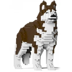 Jekca - Husky 01S-M03 - Lego - Sculpture - Construction - 4D - Brick Animals - Toys - Avvenice