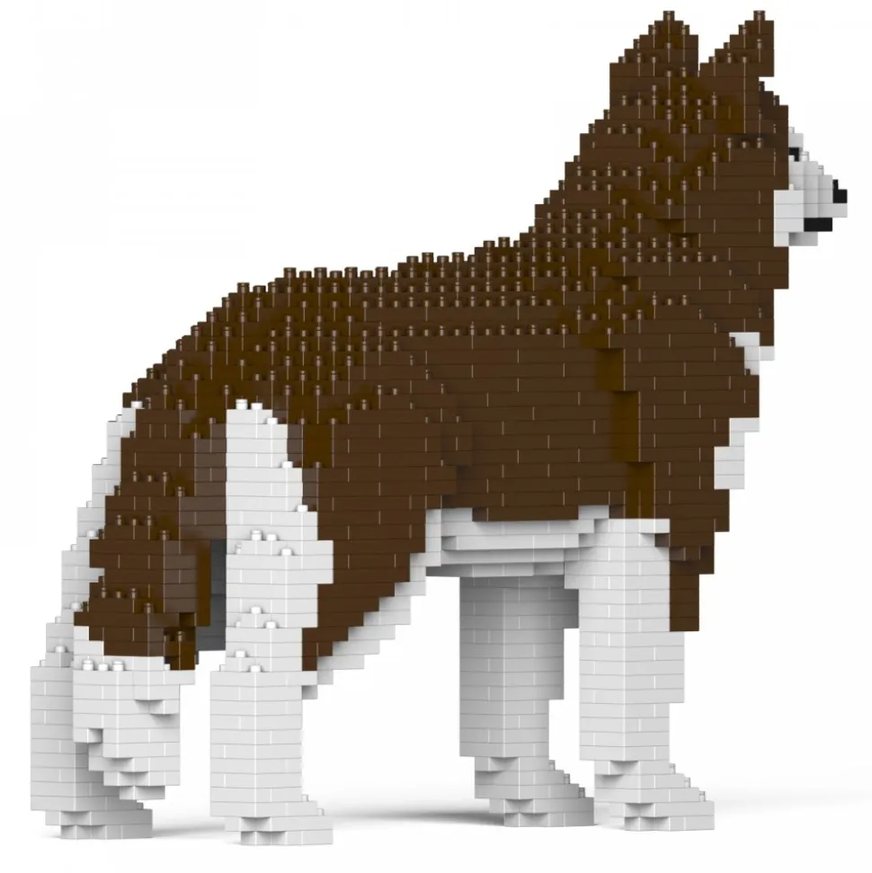 Jekca - Husky 01S-M03 - Lego - Sculpture - Construction - 4D - Brick Animals - Toys - Avvenice
