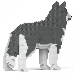 Jekca - Husky 01S-M04 - Lego - Sculpture - Construction - 4D - Brick Animals - Toys - Avvenice