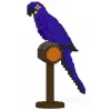Jekca - Hyacinth Macaw 01S - Lego - Sculpture - Construction - 4D - Brick Animals - Toys - Avvenice