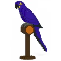 Jekca - Hyacinth Macaw 01S - Lego - Sculpture - Construction - 4D - Brick Animals - Toys - Avvenice