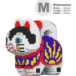 Jekca - Inu Hariko 01 - Big - Lego - Sculpture - Construction - 4D - Brick Animals - Toys - Avvenice