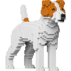 Jekca - Jack Russell Terrier 01-M01 - Big - Lego - Sculpture - Construction - 4D - Brick Animals - Toys - Avvenice