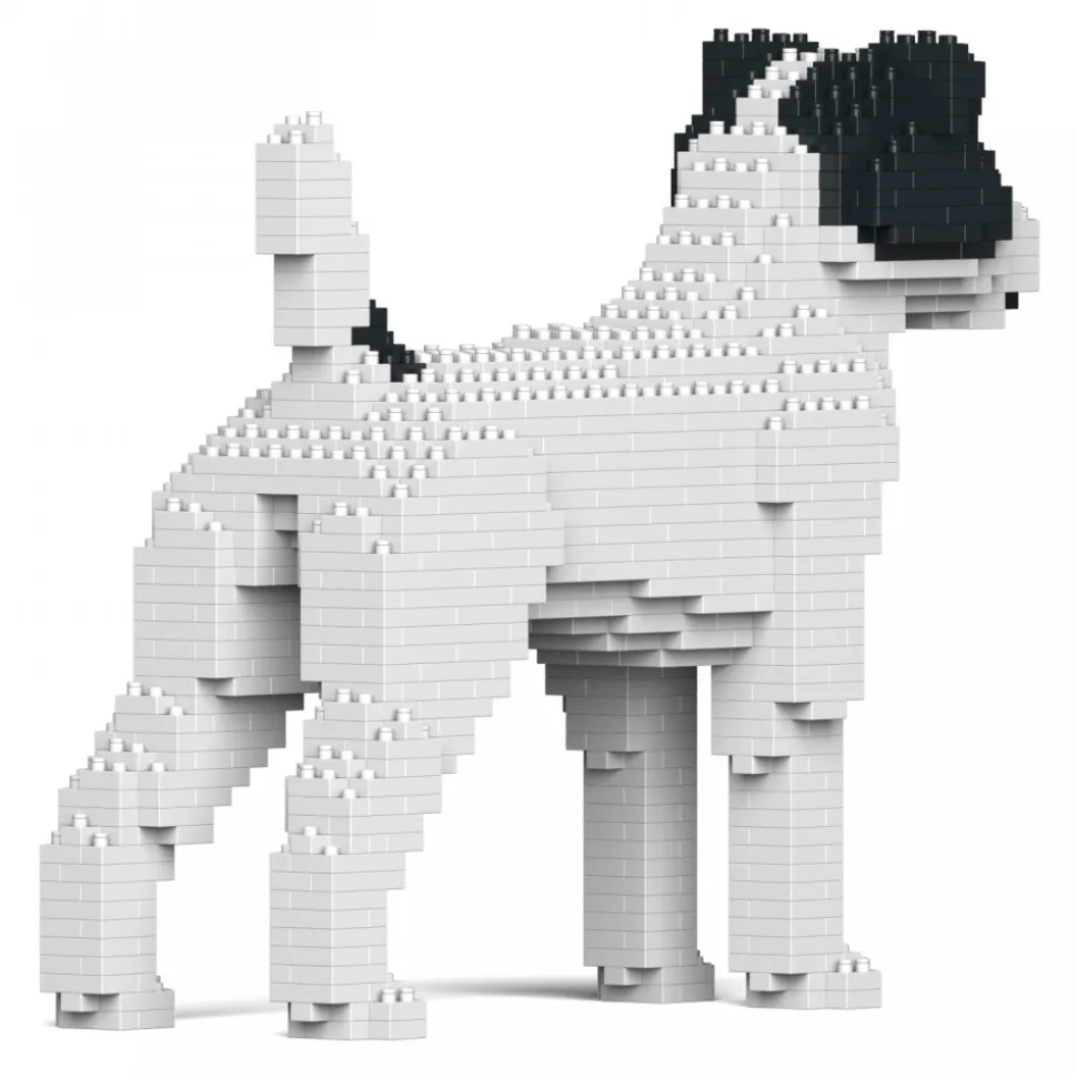 Jekca - Jack Russell Terrier 01S-M02 - Lego - Sculpture - Construction - 4D - Brick Animals - Toys - Avvenice