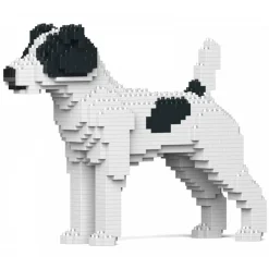 Jekca - Jack Russell Terrier 01-M02 - Big - Lego - Sculpture - Construction - 4D - Brick Animals - Toys - Avvenice