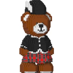 Jekca - JEKCA Bear (Scottish) 01 - Big - Lego - Sculpture - Construction - 4D - Brick Animals - Toys - Avvenice