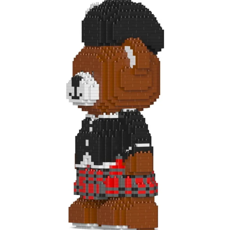 Jekca - JEKCA Bear (Scottish) 01 - Big - Lego - Sculpture - Construction - 4D - Brick Animals - Toys - Avvenice