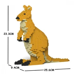 Jekca - Kangaroo 01S - Lego - Sculpture - Construction - 4D - Brick Animals - Toys - Avvenice