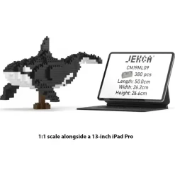 Jekca - Killer Whale 01 - Big - Lego - Sculpture - Construction - 4D - Brick Animals - Toys - Avvenice