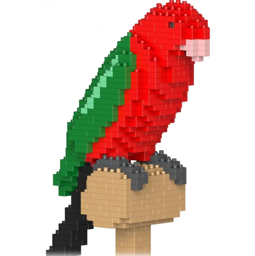 Jekca - King Parrot 01S - Lego - Sculpture - Construction - 4D - Brick Animals - Toys - Avvenice
