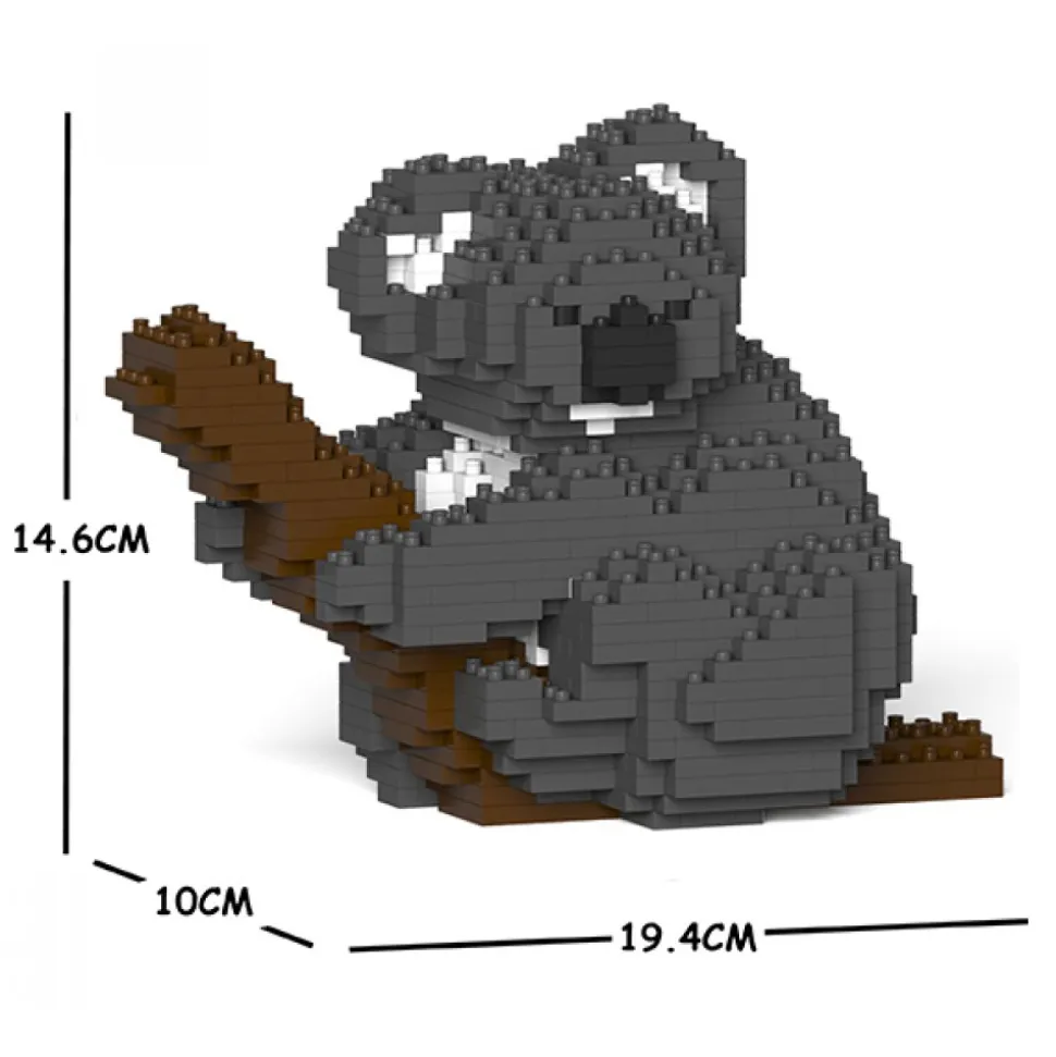 Jekca - Koala 01S - Lego - Sculpture - Construction - 4D - Brick Animals - Toys - Avvenice
