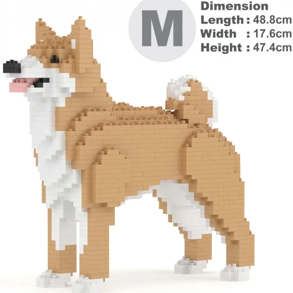 Jekca - Korean Jindo 01 - Big - Lego - Sculpture - Construction - 4D - Brick Animals - Toys - Avvenice