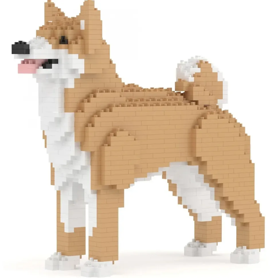 Jekca - Korean Jindo 01 - Lego - Sculpture - Construction - 4D - Brick Animals - Toys - Avvenice