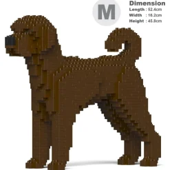 Jekca - Labradoodle 01-M03 - Big - Lego - Sculpture - Construction - 4D - Brick Animals - Toys - Avvenice