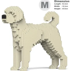 Jekca - Labradoodle 01-M01 - Big - Lego - Sculpture - Construction - 4D - Brick Animals - Toys - Avvenice