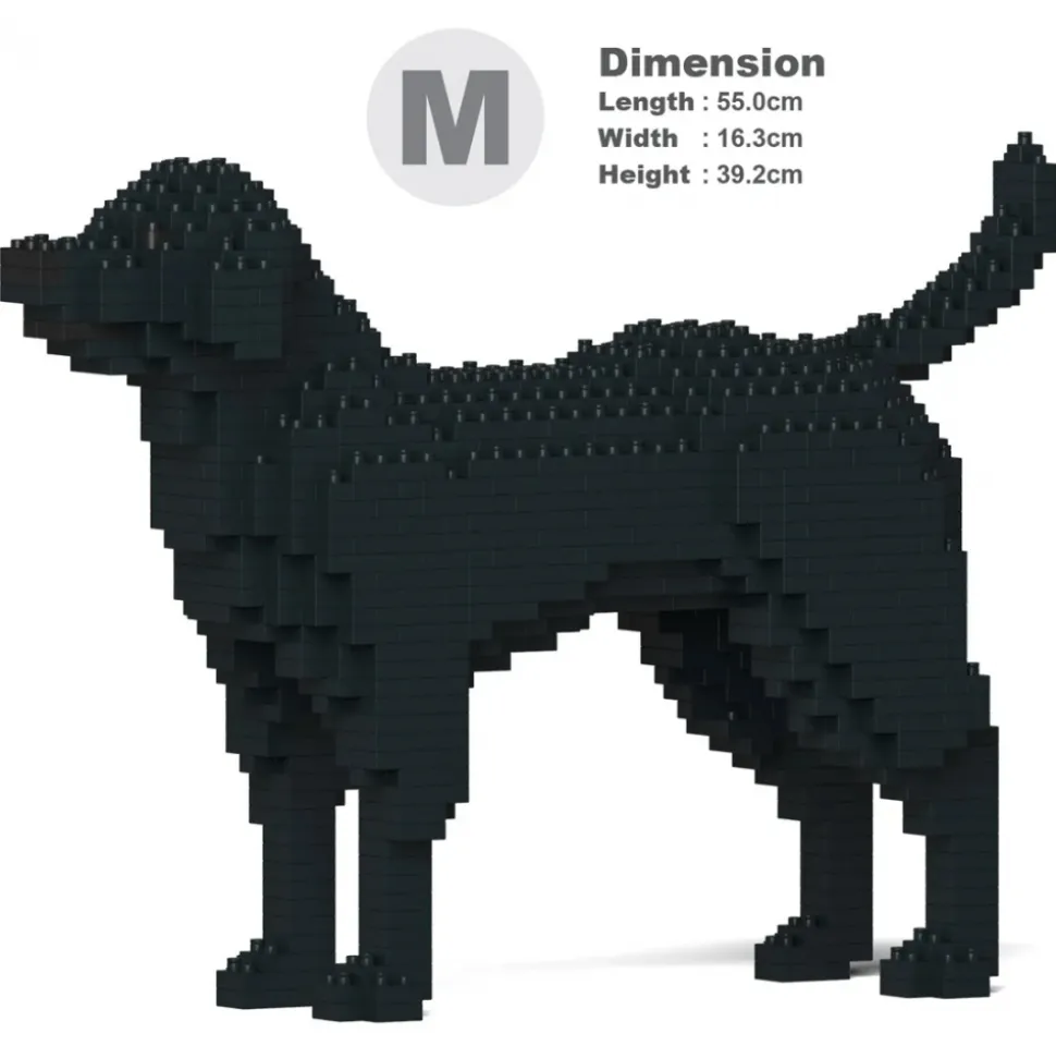 Jekca - Labrador Retriever 01-M03 - Big - Lego - Sculpture - Construction - 4D - Brick Animals - Toys - Avvenice